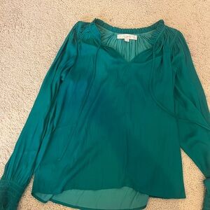 LOFT Women's Green Blouse